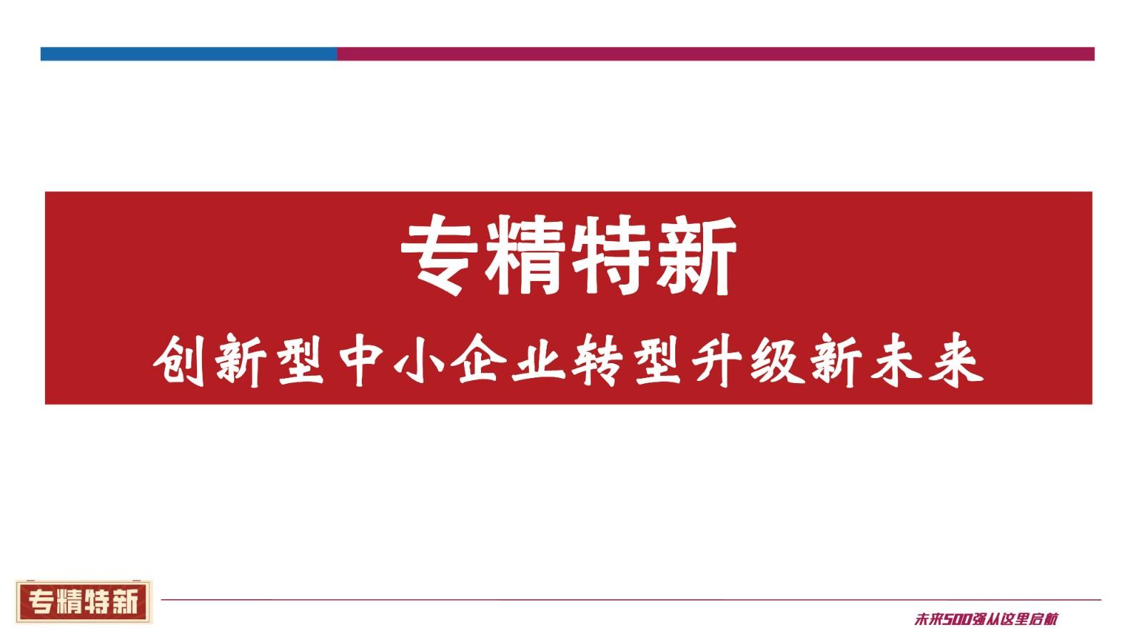 万力：专精特新 创新型中小企业转型升级新未来 